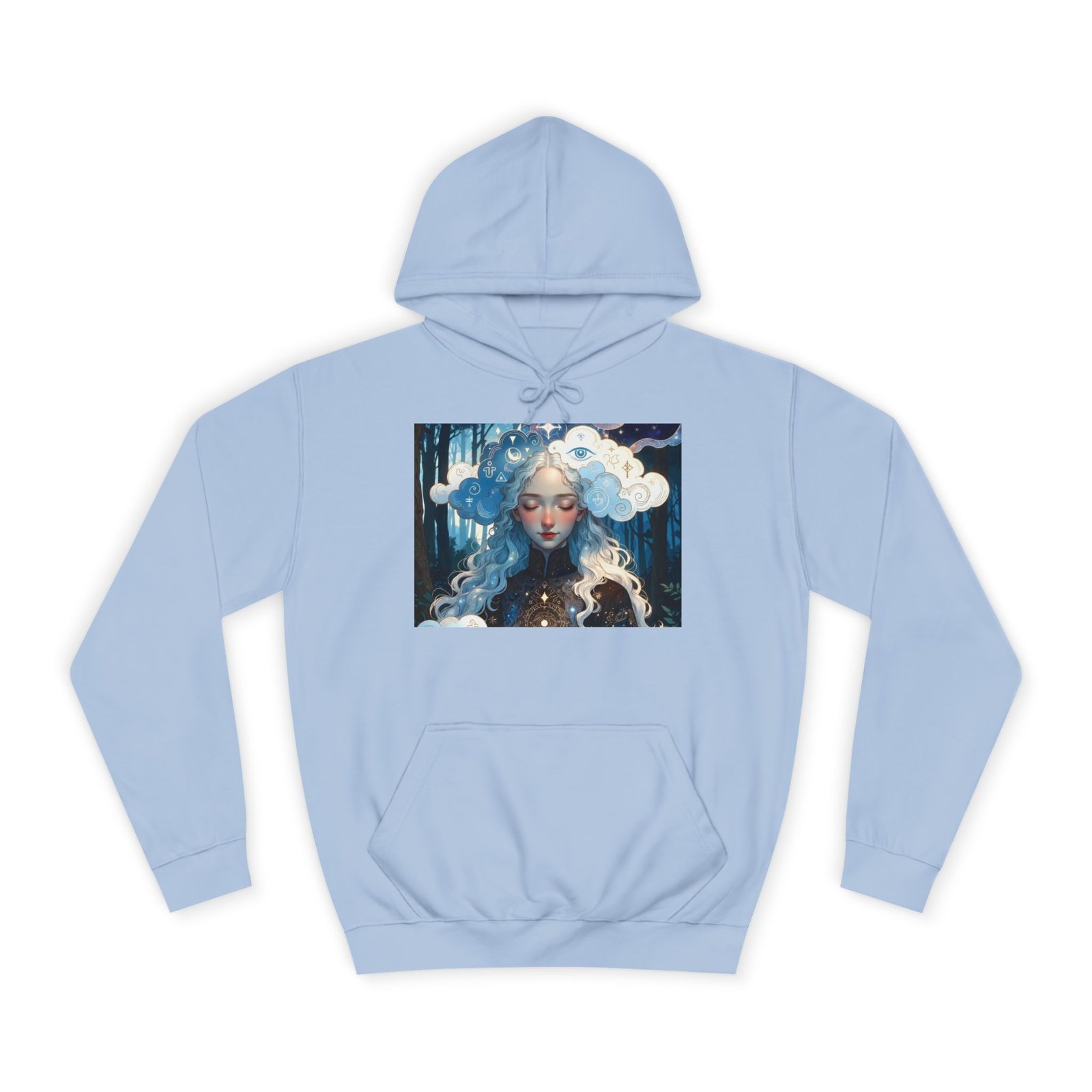 Celestial Dreamer Hoodie — Ethereal Moon & Clouds Art Sweatshirt - Image 29