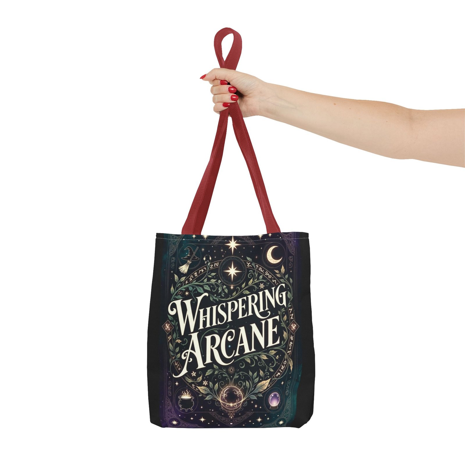 Arcane Whisper Tote Bag — Mystical Tarot & Moonlight All-Over Print - Image 12