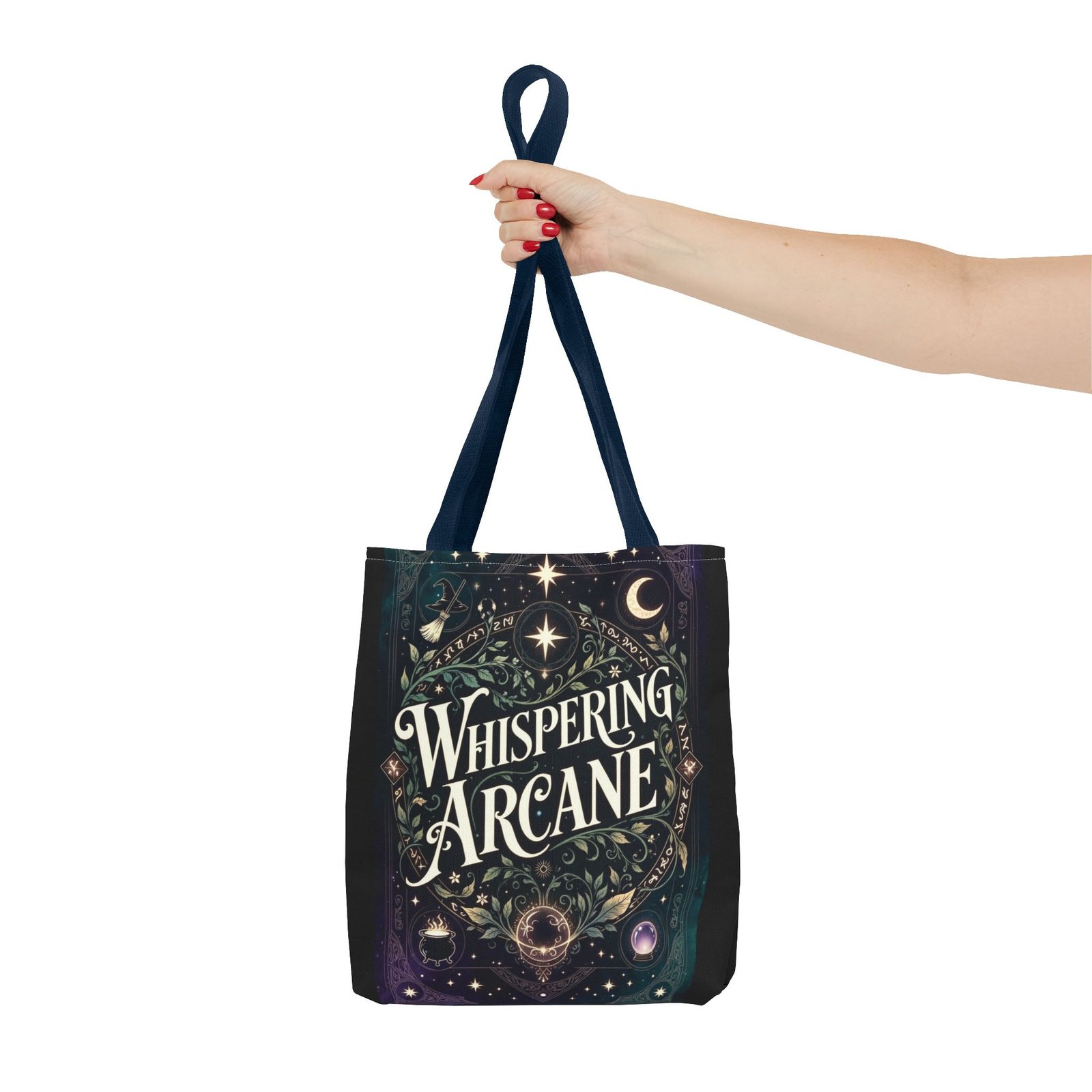 Arcane Whisper Tote Bag — Mystical Tarot & Moonlight All-Over Print - Image 36