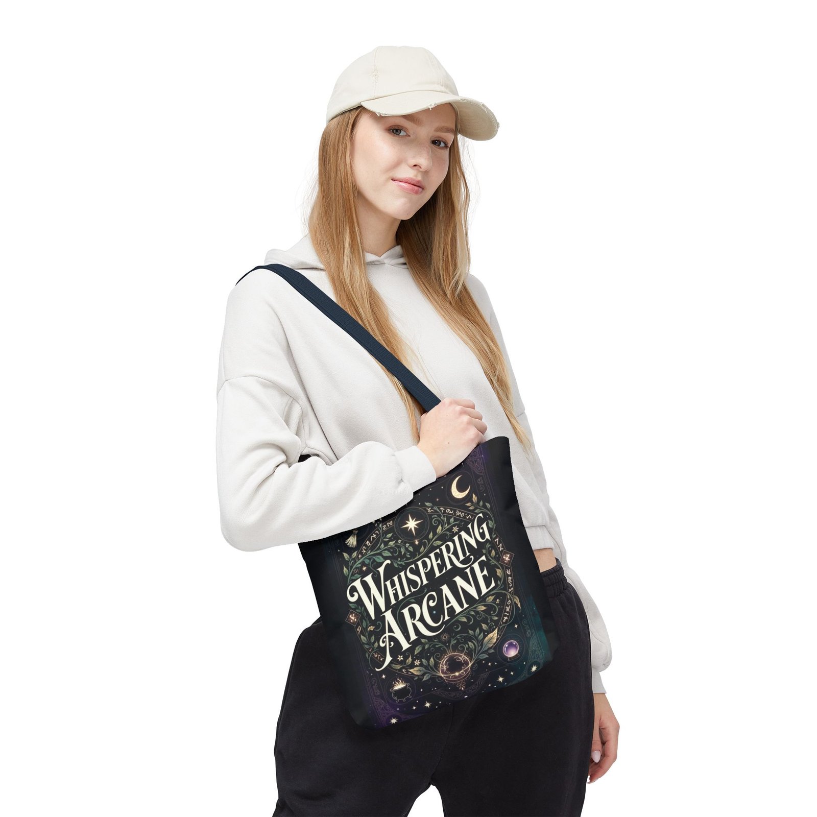 Arcane Whisper Tote Bag — Mystical Tarot & Moonlight All-Over Print - Image 39