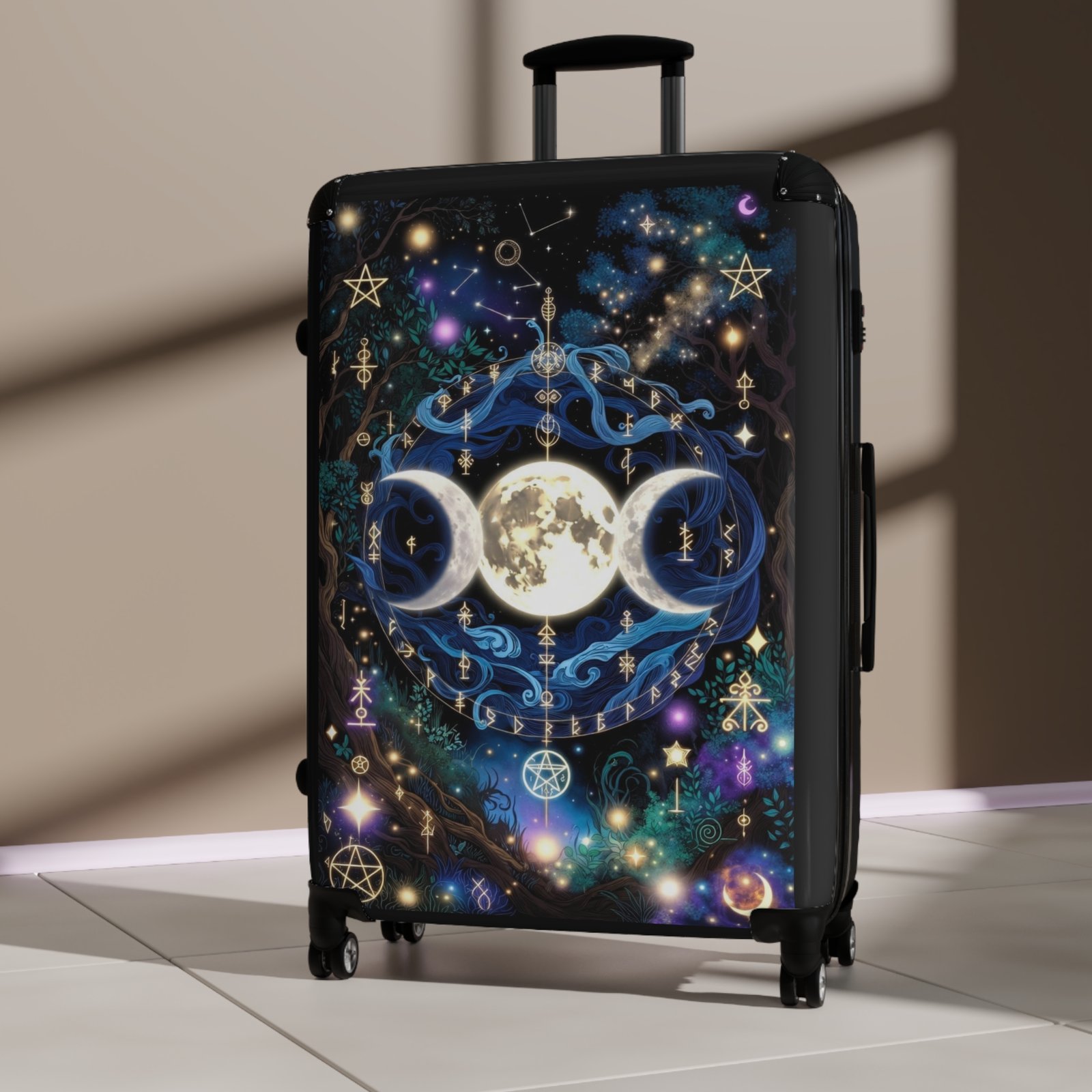 Triple Moon Luggage — Mystical Moon Phases Suitcase - Image 15