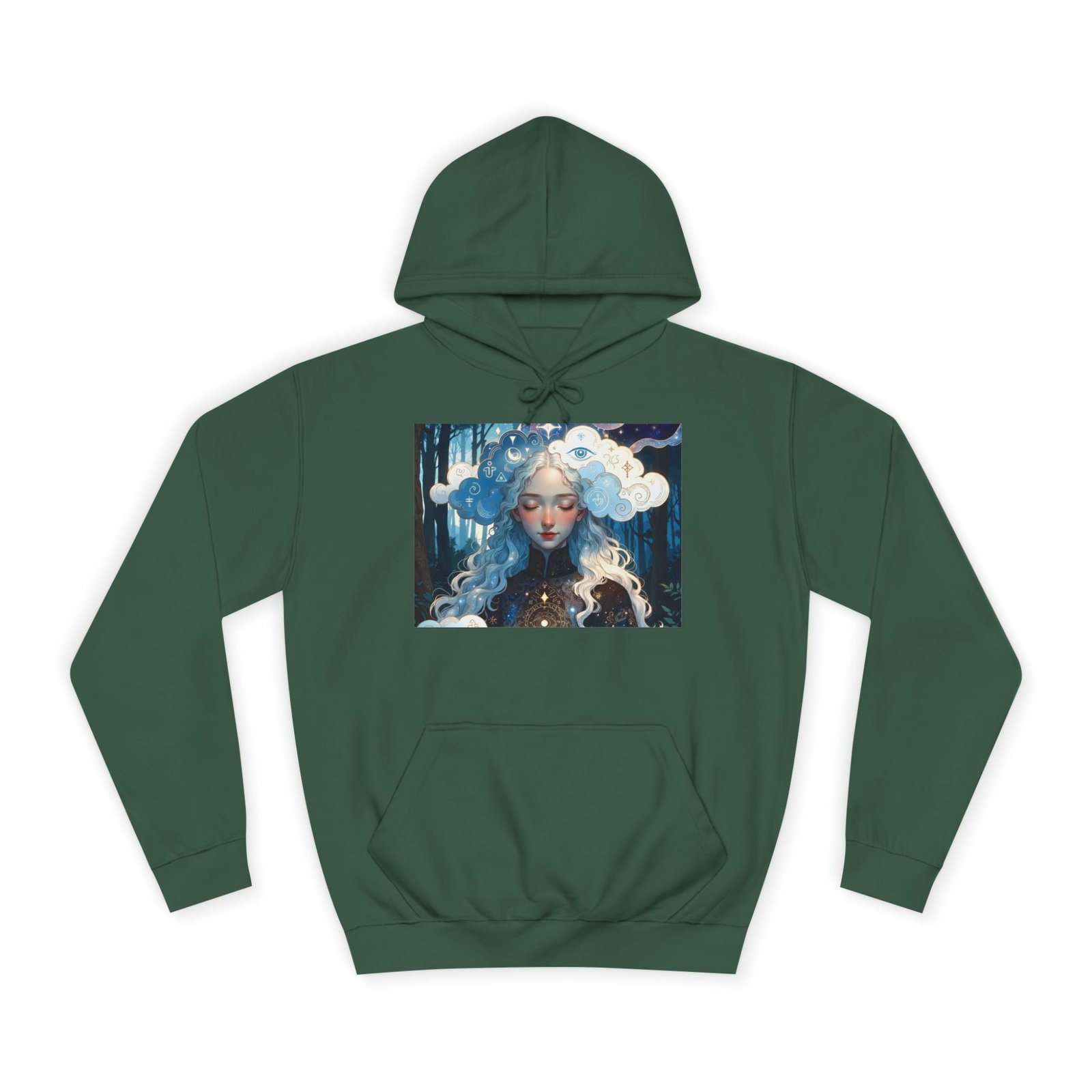 Celestial Dreamer Hoodie — Ethereal Moon & Clouds Art Sweatshirt - Image 25