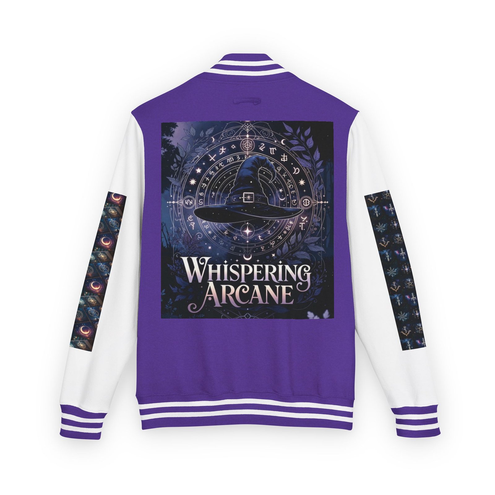 Letterman Jacket — Whispering Arcane Graphic Varsity Jacket Unisex - Image 20