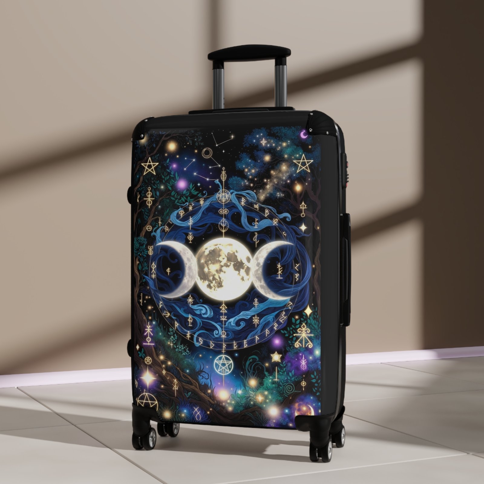 Triple Moon Luggage — Mystical Moon Phases Suitcase - Image 4