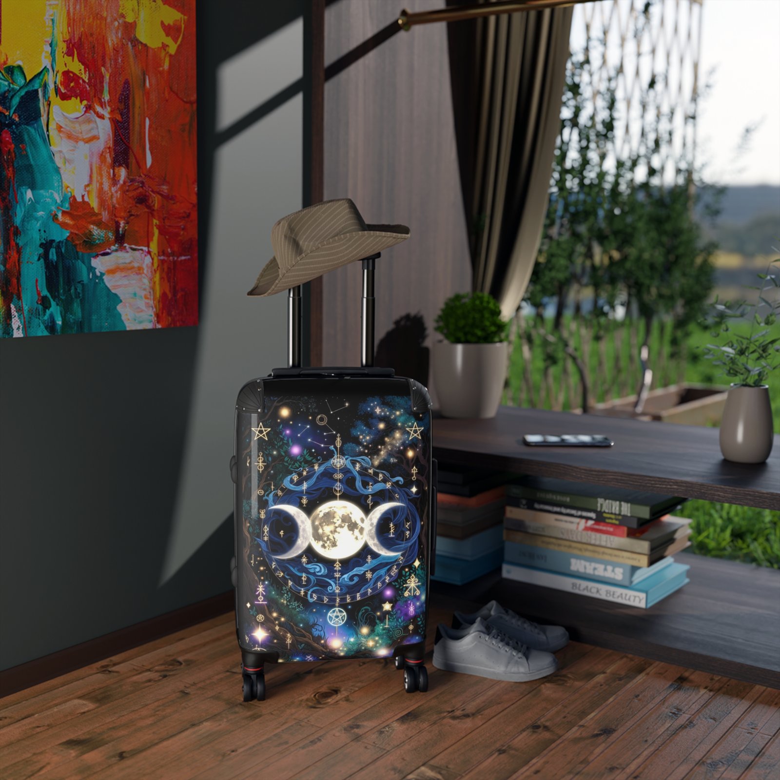 Triple Moon Luggage — Mystical Moon Phases Suitcase - Image 11