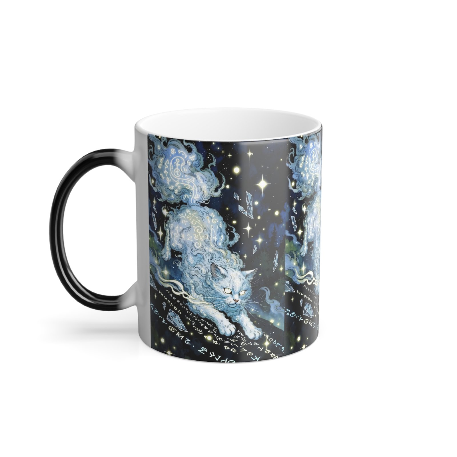 Mystical Cloud Cat Color Morphing Mug, 11oz - Image 4