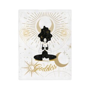 DH GODDESS White Velveteen Minky Blanket