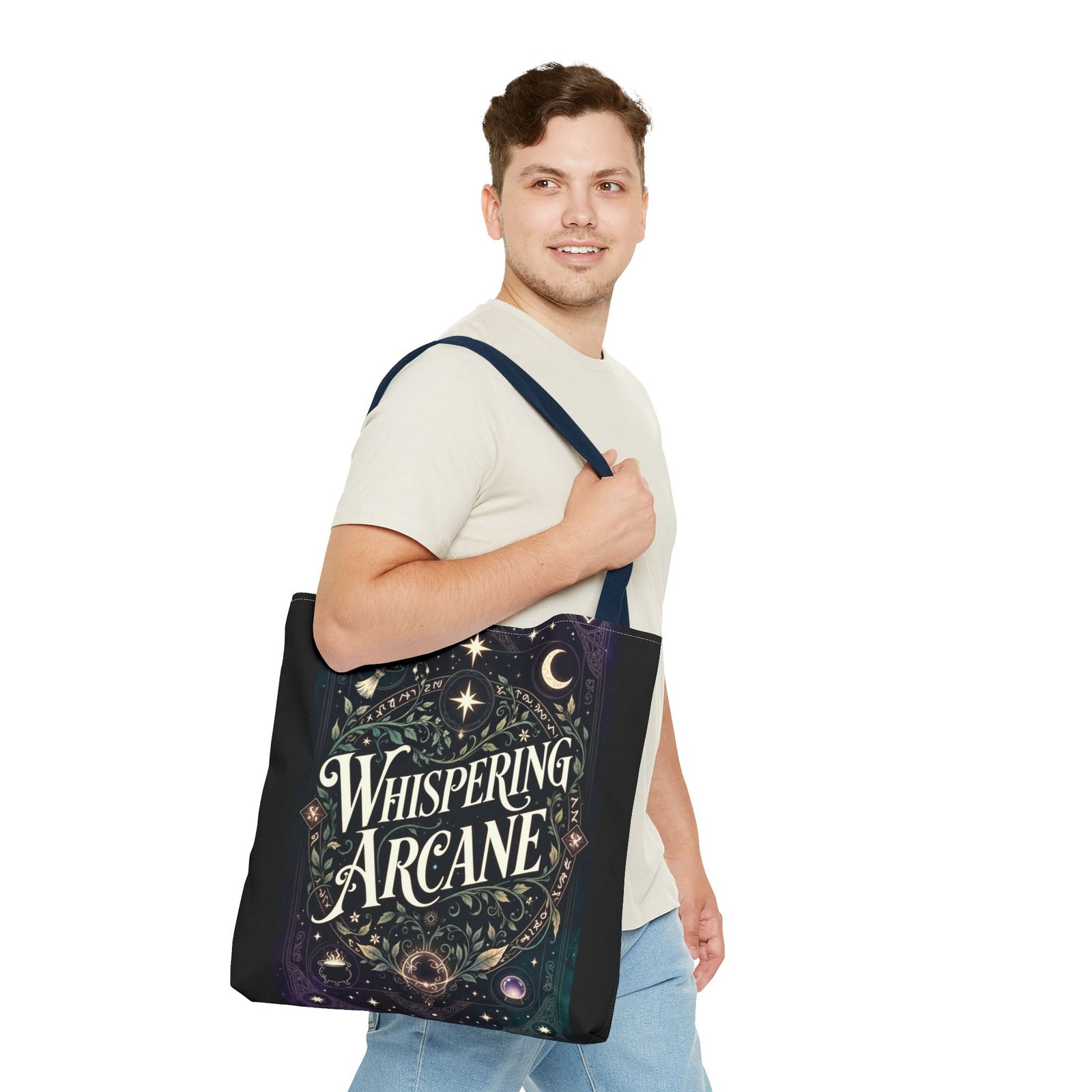 Arcane Whisper Tote Bag — Mystical Tarot & Moonlight All-Over Print - Image 79