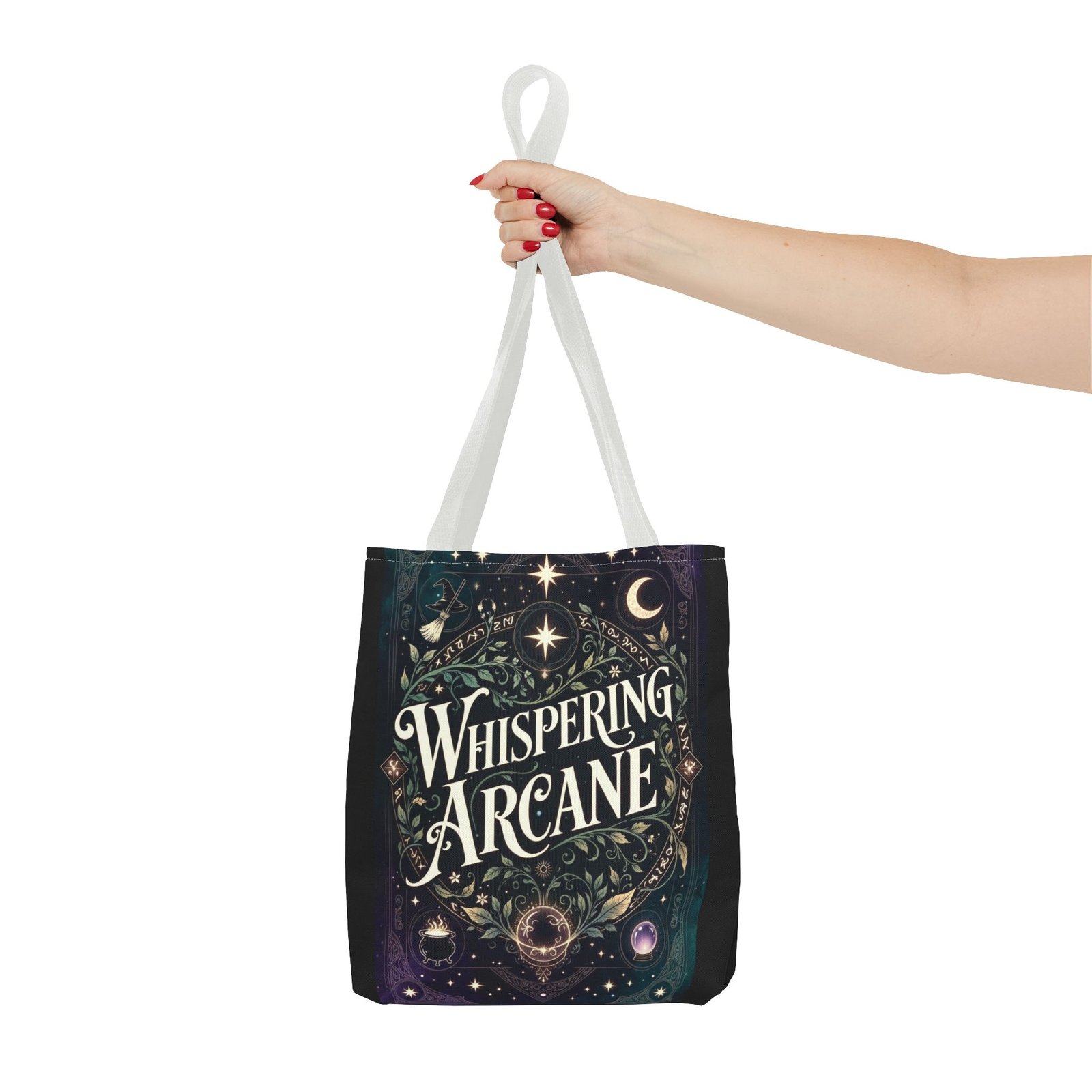 Arcane Whisper Tote Bag — Mystical Tarot & Moonlight All-Over Print - Image 20