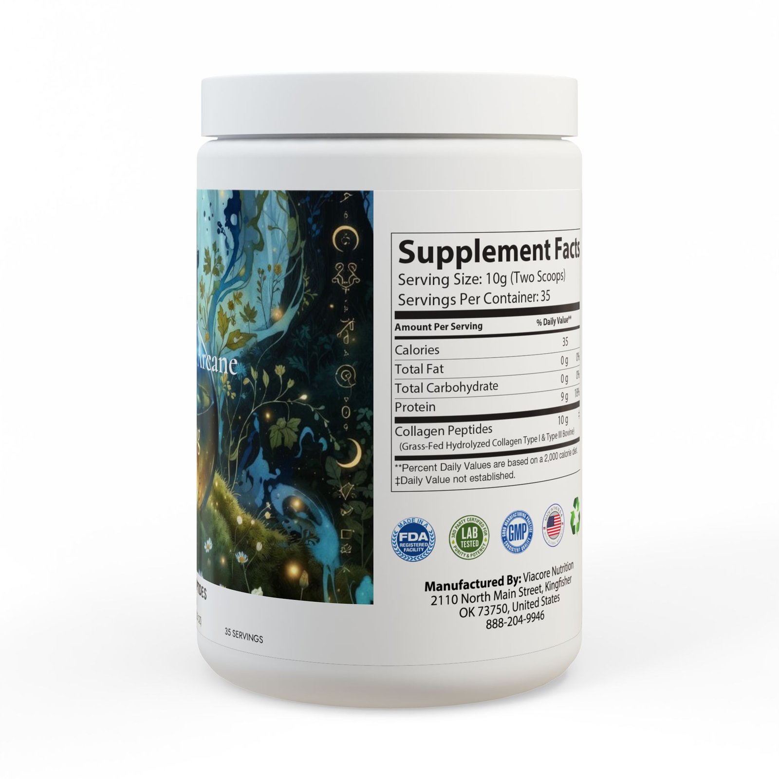 Collagen Peptides Type I & III Supplement (350g, 12.3oz) - Image 3
