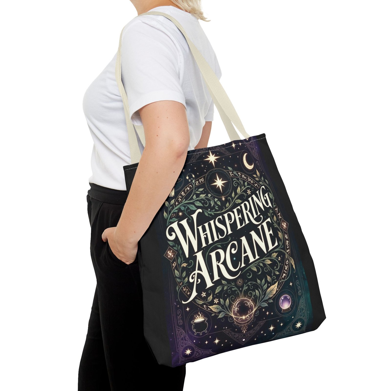 Arcane Whisper Tote Bag — Mystical Tarot & Moonlight All-Over Print - Image 72