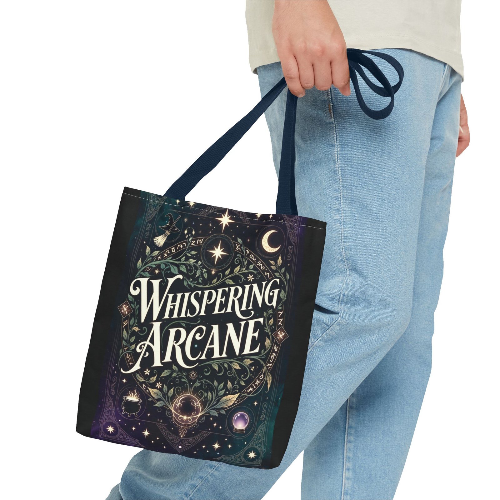 Arcane Whisper Tote Bag — Mystical Tarot & Moonlight All-Over Print - Image 35