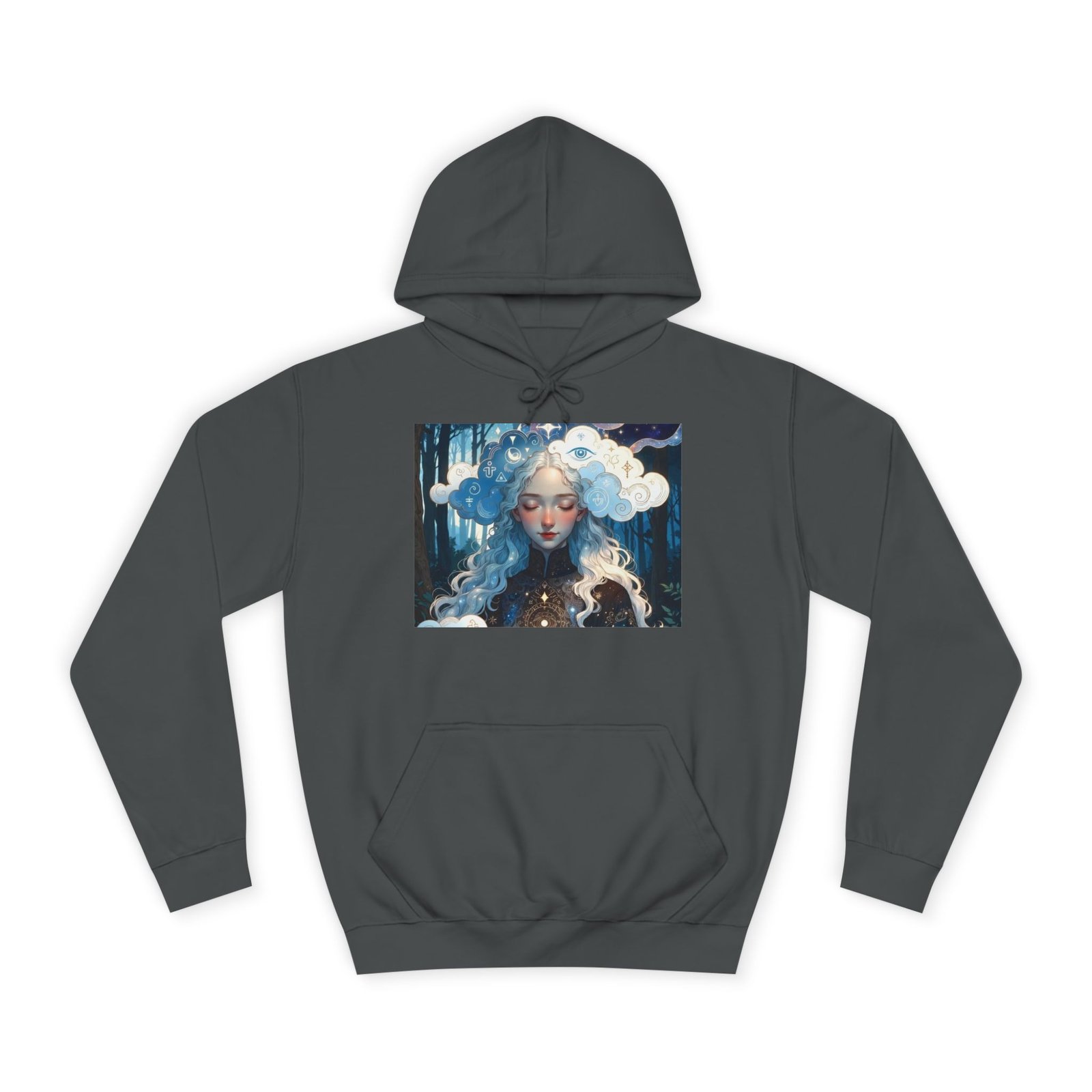 Celestial Dreamer Hoodie — Ethereal Moon & Clouds Art Sweatshirt - Image 21