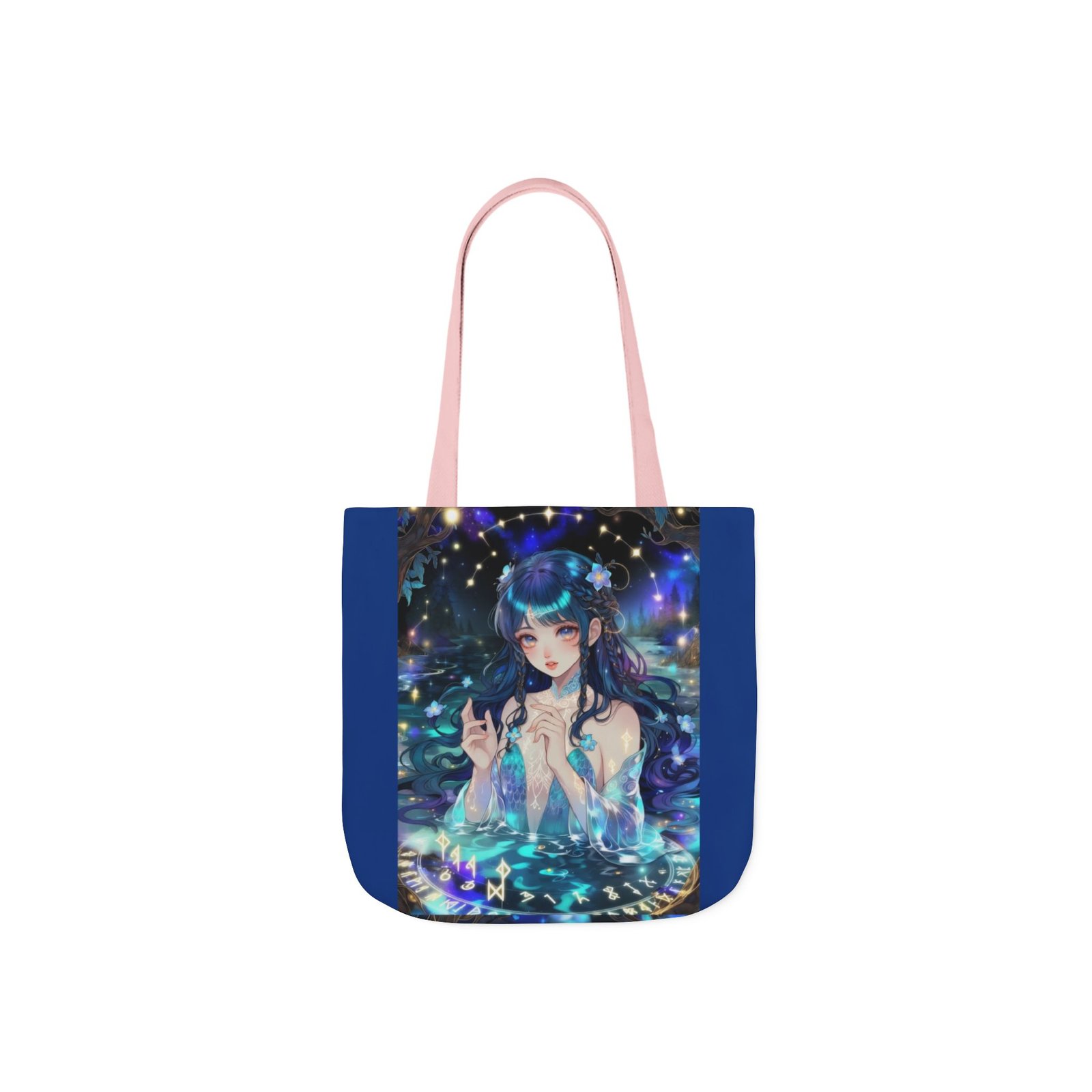Mystic Mermaid Canvas Tote — Anime Galaxy Illustration Bag - Image 16