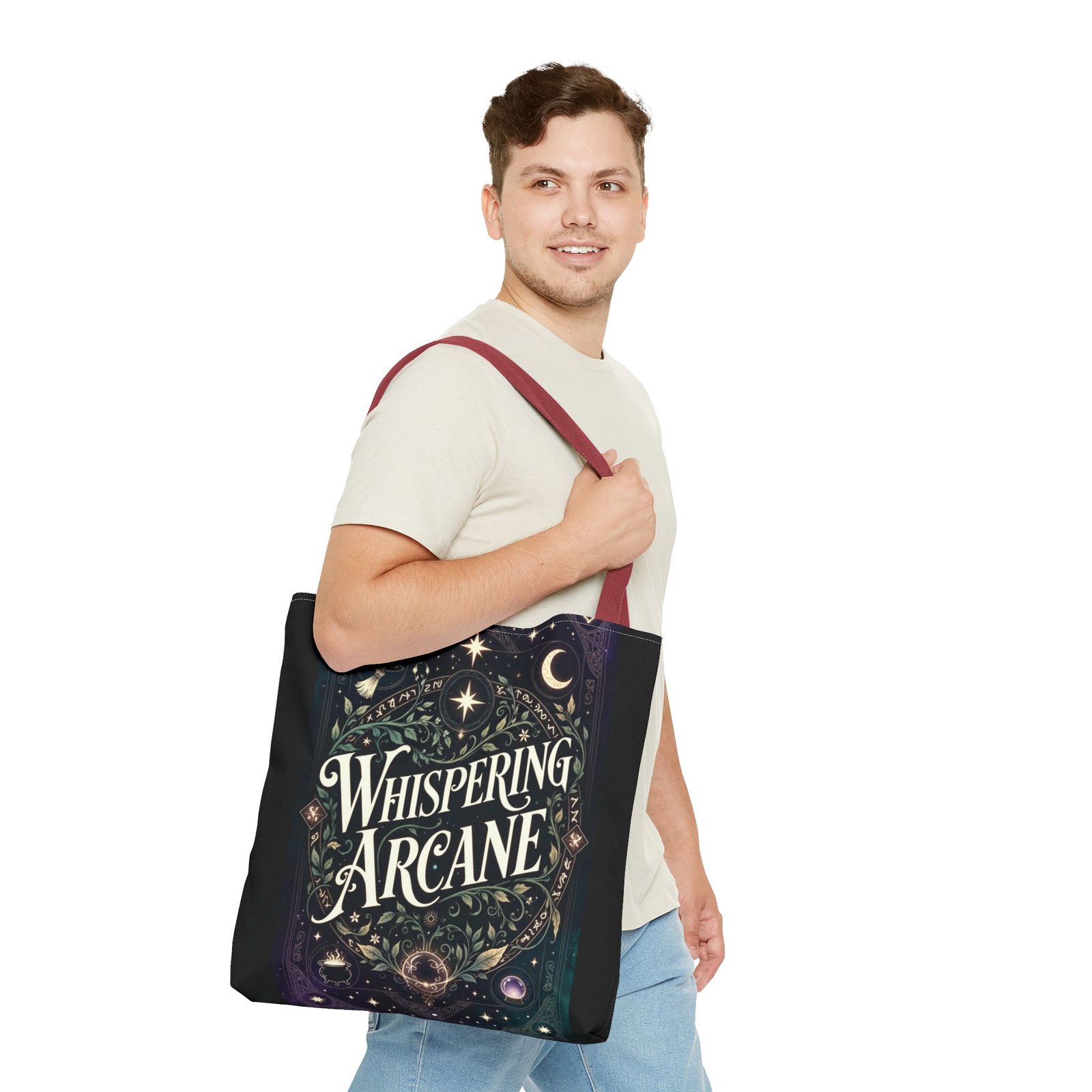 Arcane Whisper Tote Bag — Mystical Tarot & Moonlight All-Over Print - Image 55