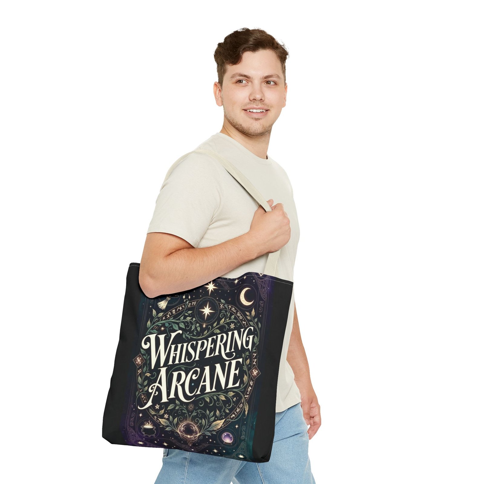 Arcane Whisper Tote Bag — Mystical Tarot & Moonlight All-Over Print - Image 71