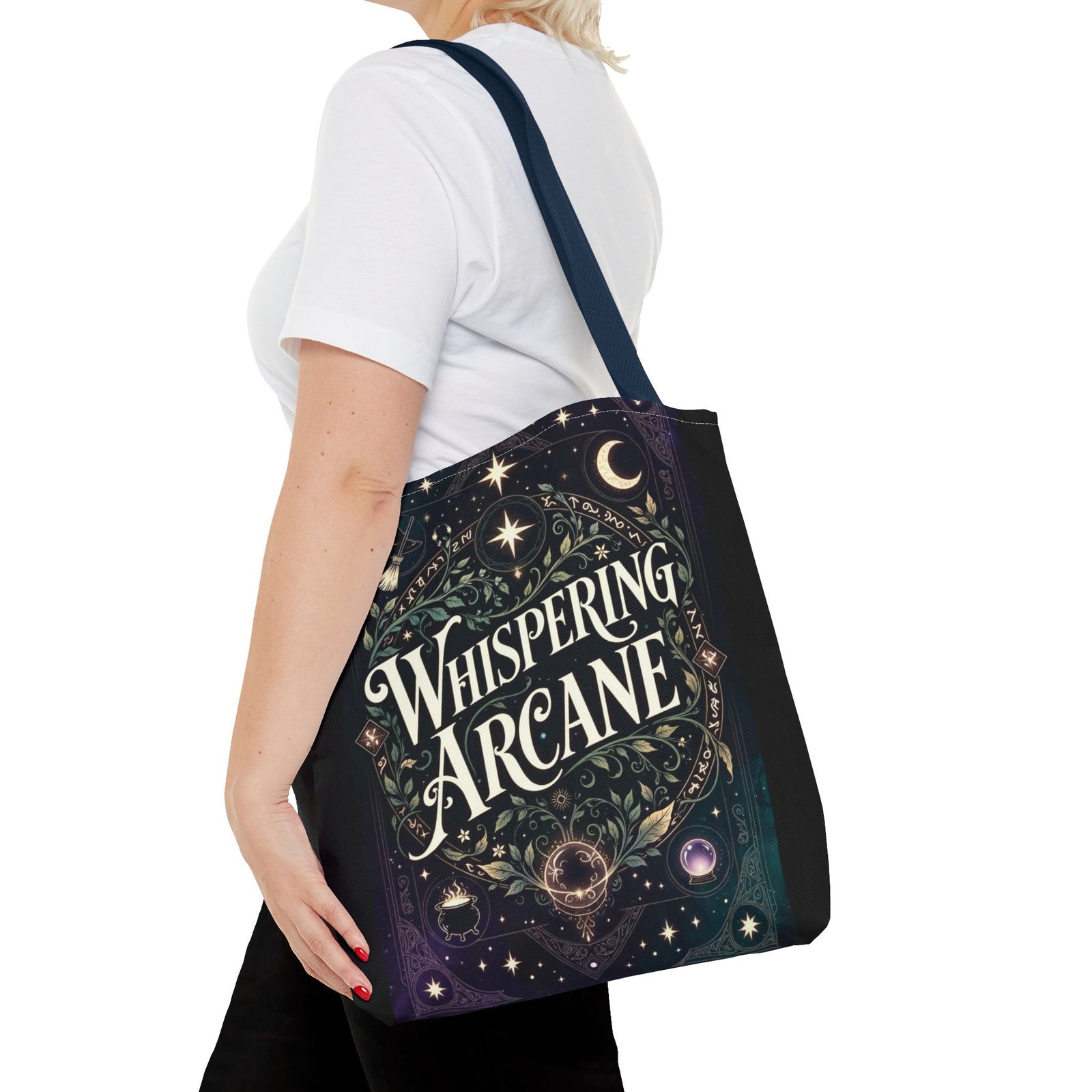Arcane Whisper Tote Bag — Mystical Tarot & Moonlight All-Over Print - Image 76
