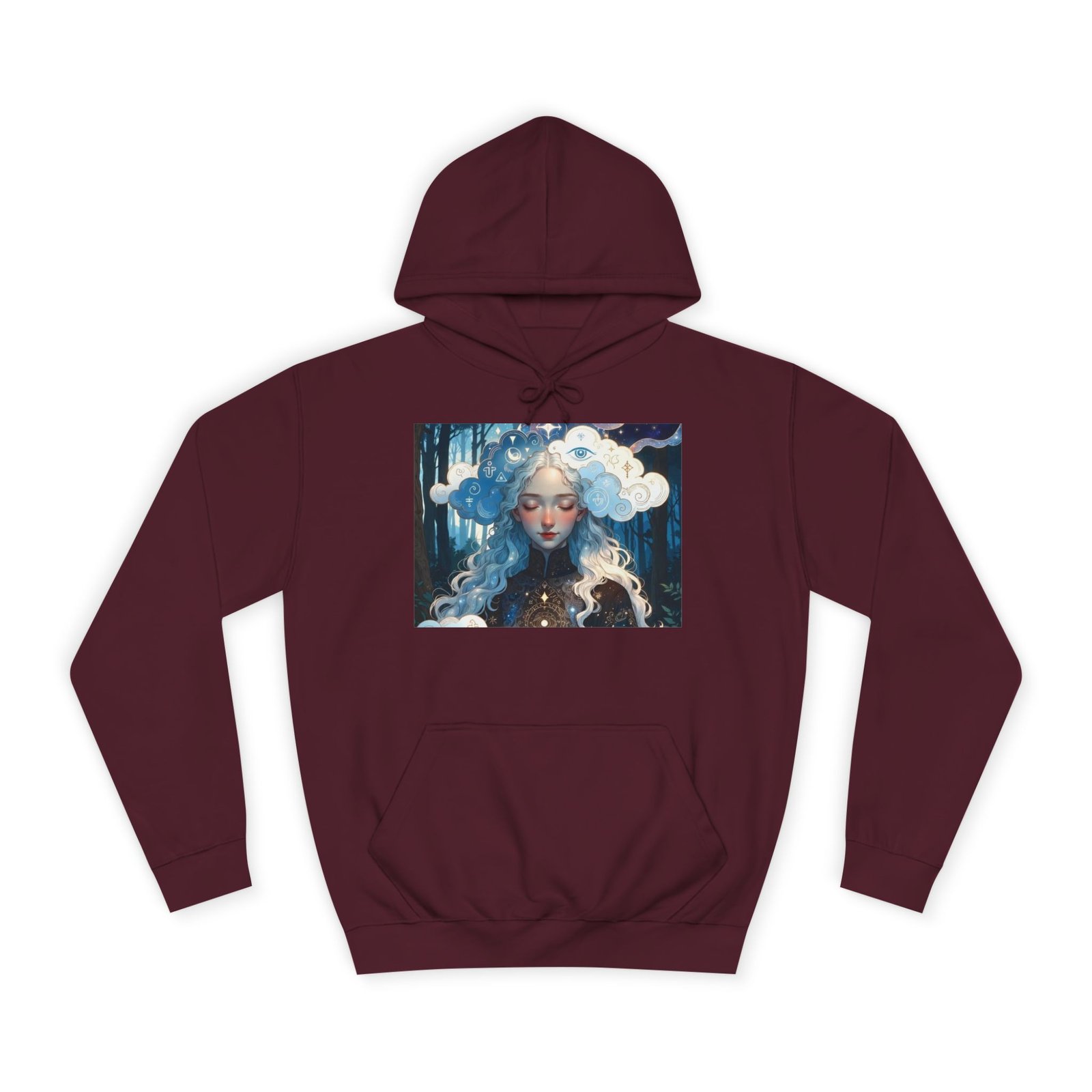 Celestial Dreamer Hoodie — Ethereal Moon & Clouds Art Sweatshirt - Image 53