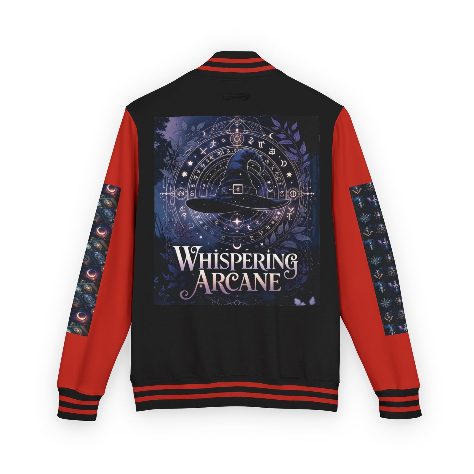 Letterman Jacket — Whispering Arcane Graphic Varsity Jacket Unisex - Image 44