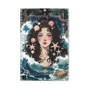Ocean Maiden Matte Canvas Print — Mermaid Portrait Wall Art (Whispering Arcane)