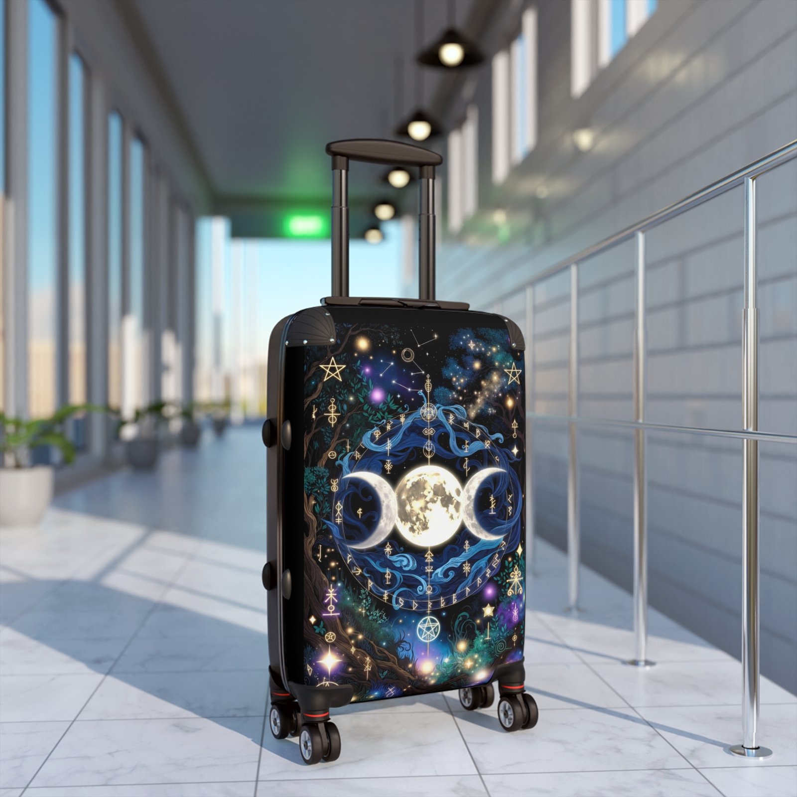 Triple Moon Luggage — Mystical Moon Phases Suitcase - Image 9