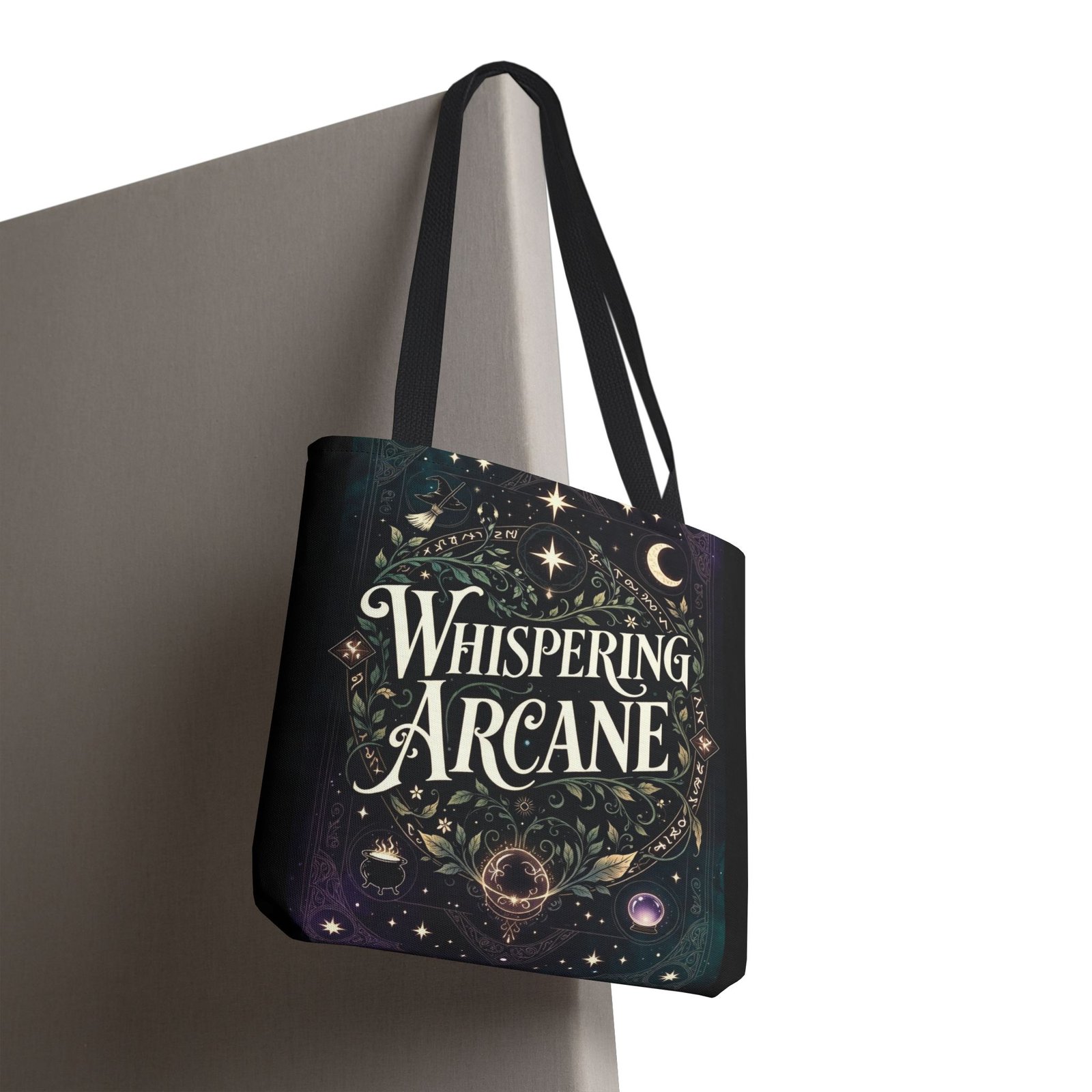 Arcane Whisper Tote Bag — Mystical Tarot & Moonlight All-Over Print - Image 8