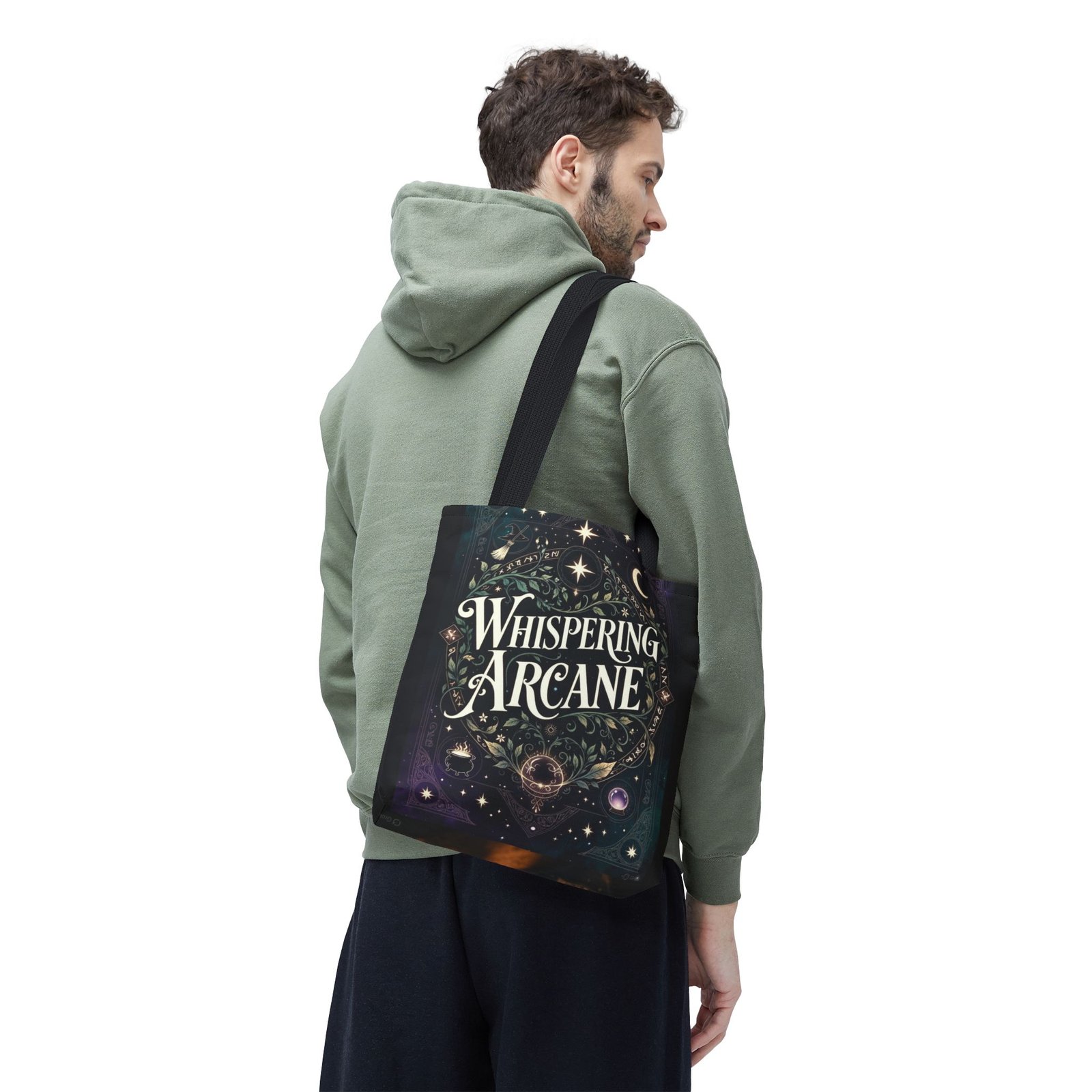 Arcane Whisper Tote Bag — Mystical Tarot & Moonlight All-Over Print - Image 6