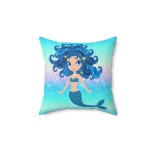 Mermaid Vibes Spun Polyester Square Pillow