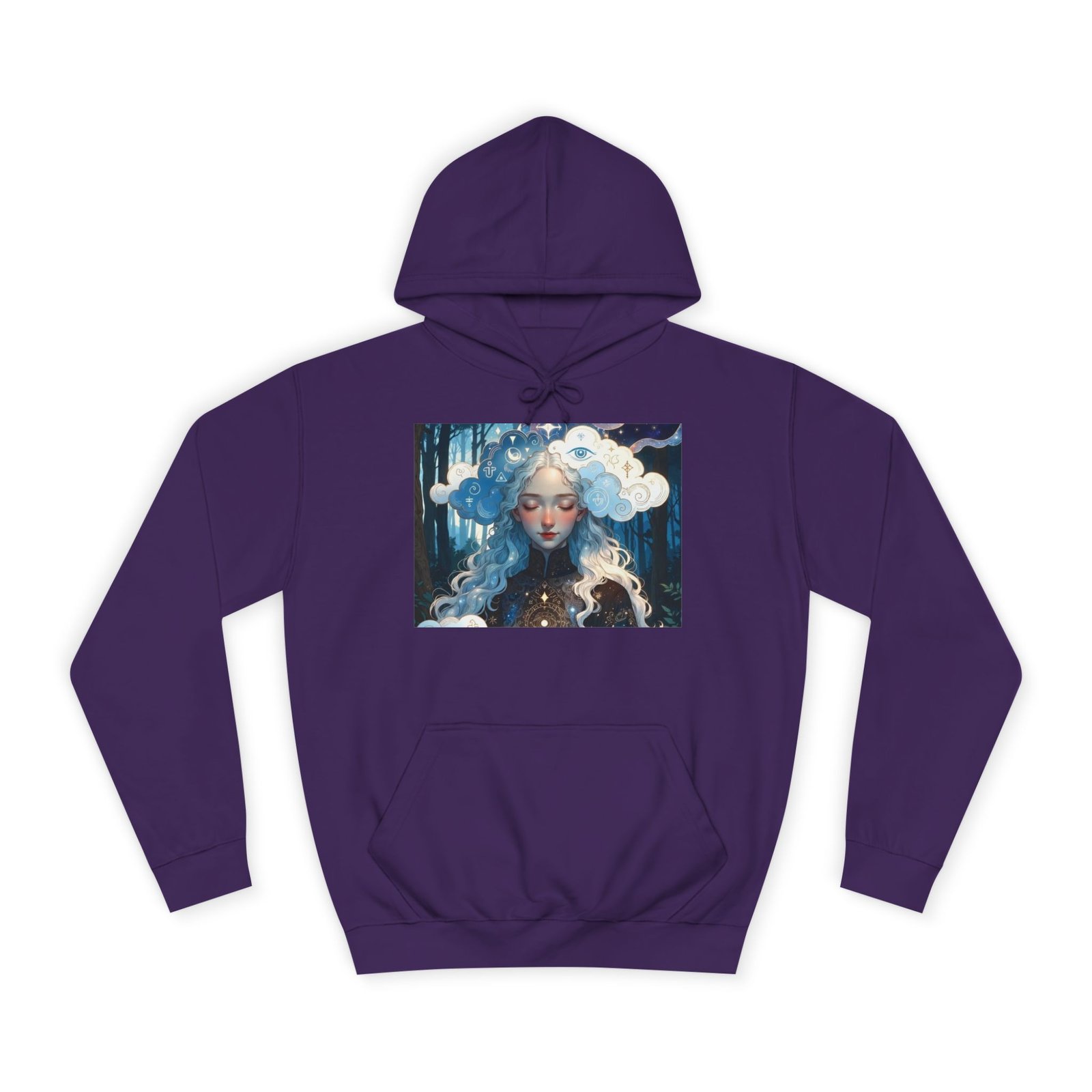 Celestial Dreamer Hoodie — Ethereal Moon & Clouds Art Sweatshirt - Image 41