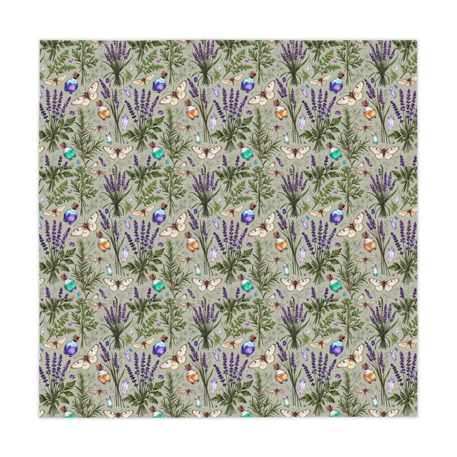 Lavender Butterfly Tablecloth — Floral Cottage Table Linen for Spring & Everyday - Image 2