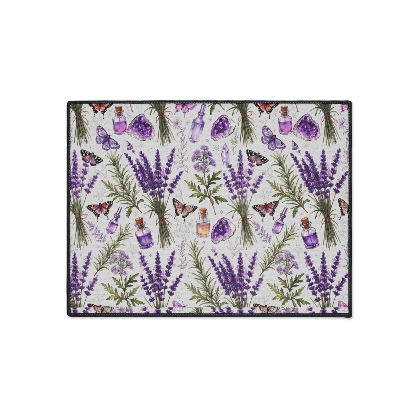 Lavender Potion Bottles Apothecary Heavy Duty Floor Mat - Image 16