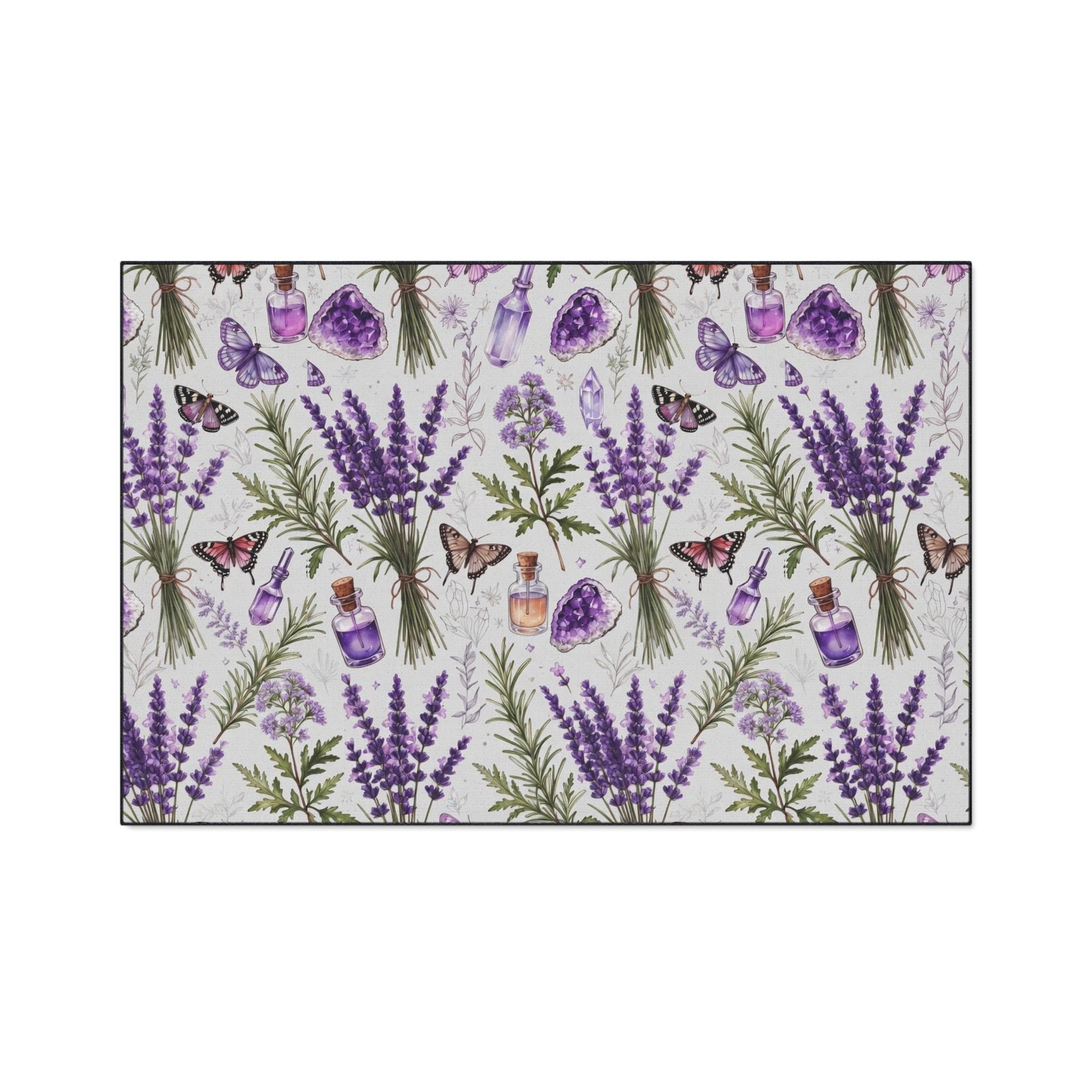 Lavender Potion Bottles Apothecary Heavy Duty Floor Mat - Image 2