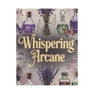 Satin Stretched Canvas - "Whispering Arcane" Lavender Apothecary Wall Art