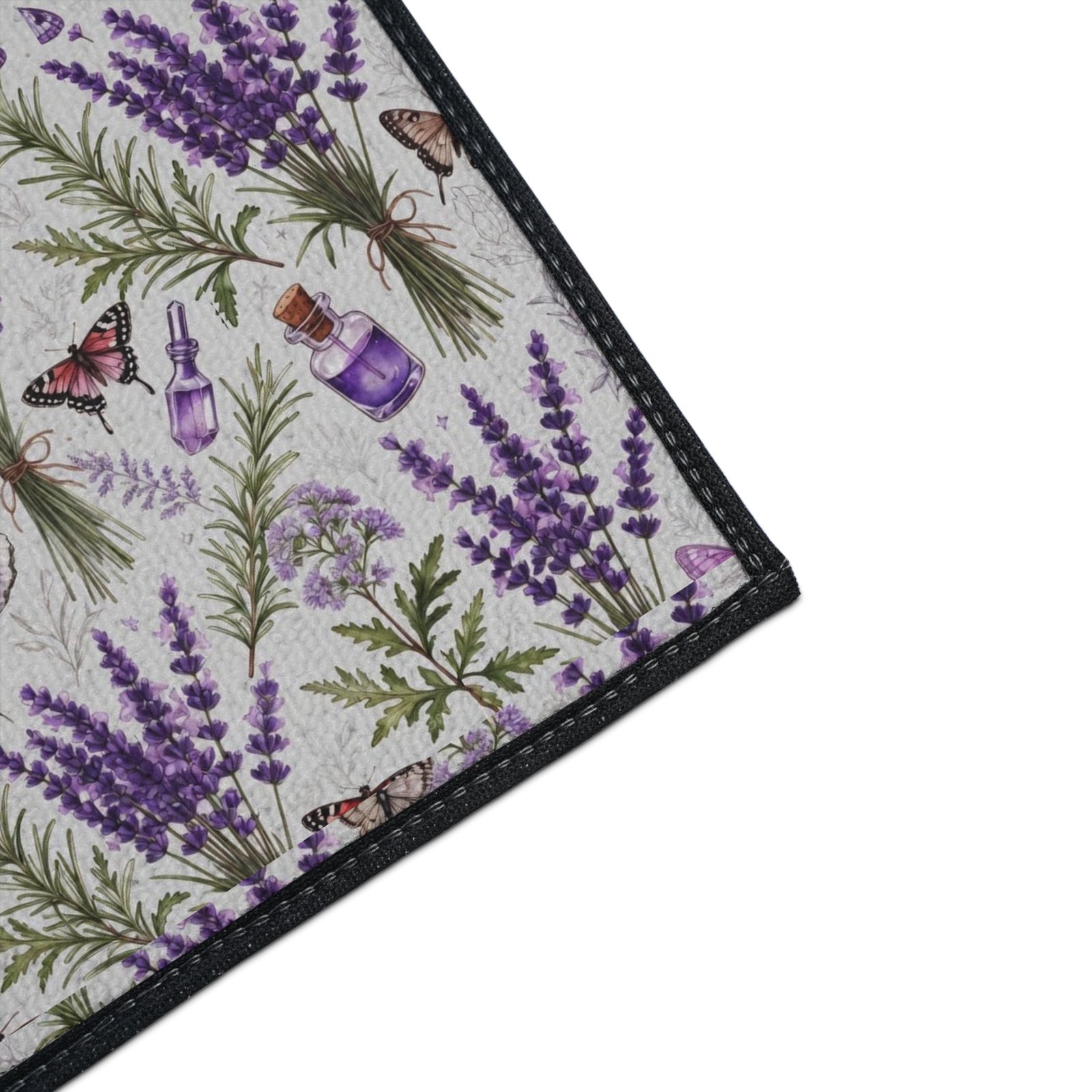 Lavender Potion Bottles Apothecary Heavy Duty Floor Mat - Image 20