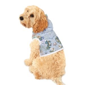 Dragon Fantasy Pet Hoodie — Mystical Blue Hooded Dog & Cat Sweater