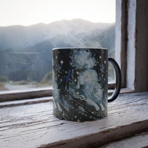 Mystical Cloud Cat Color Morphing Mug, 11oz