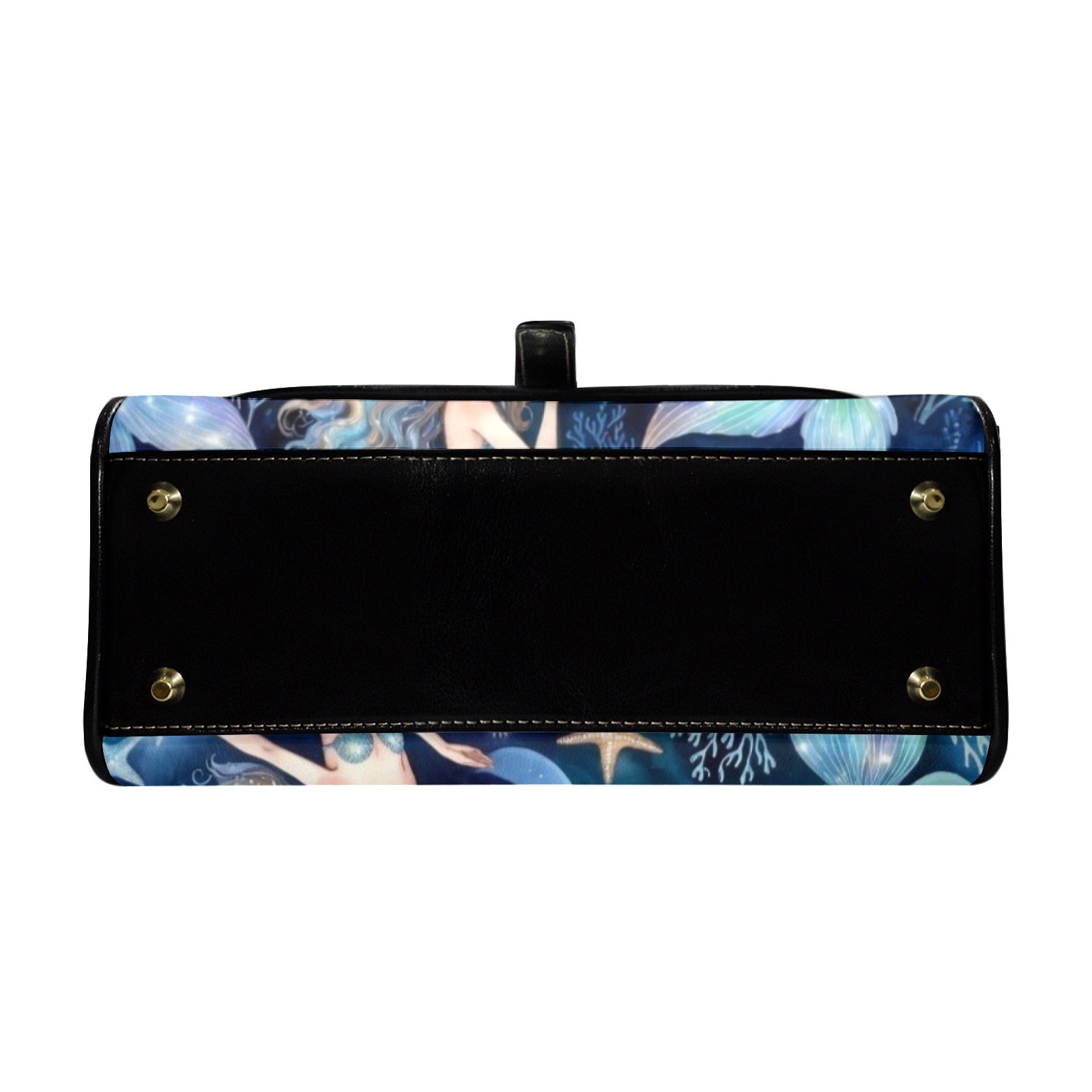 Mermaid Satchel Multi-Function Leather Satchel-Black (Model 1739) - Image 5