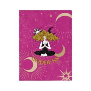 GODDESS Bright Pink Velveteen Minky Blanket