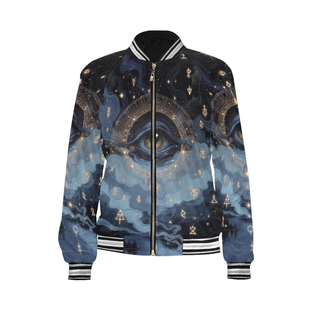 whispering arcane mist sigil bomber-jacket All Over Print Bomber Jacket for Women (Model H21) - Image 4