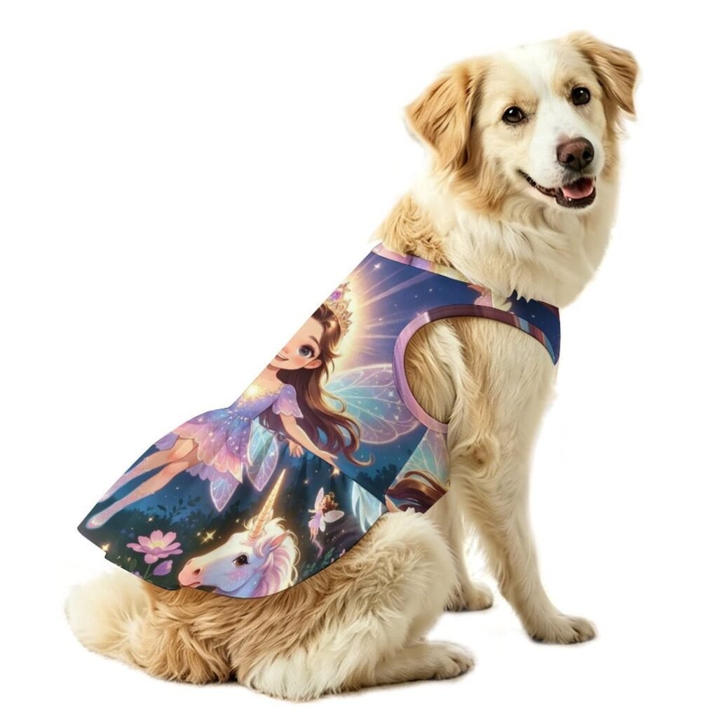 Angels Unicorns Fairies Pet Dress Large Pet Dress-Large