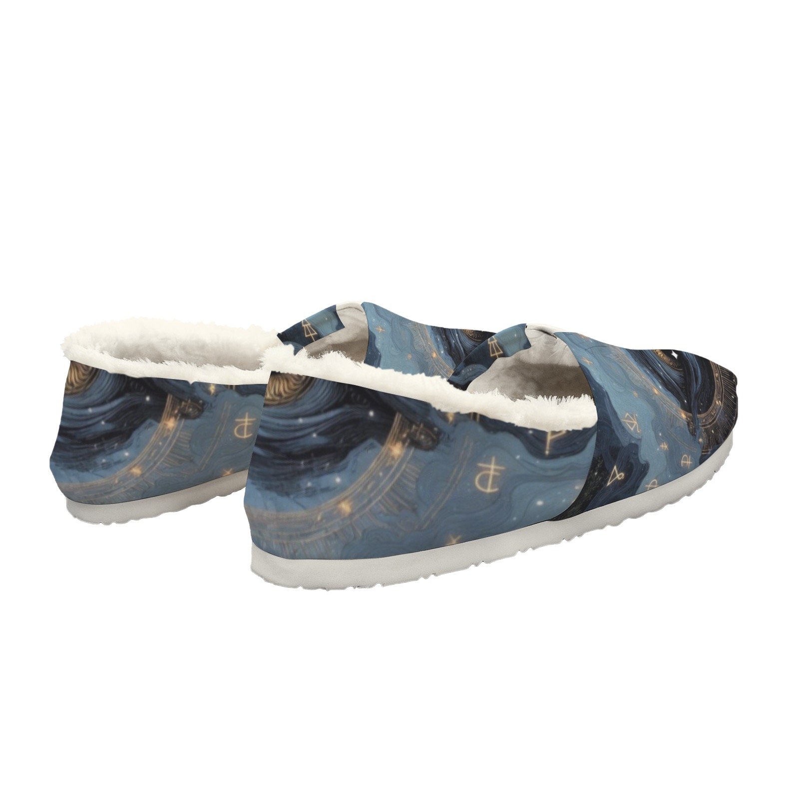 Starry Eyed Mystical Fleece-Lined Canvas Shoes for Women Slip-On - Image 2