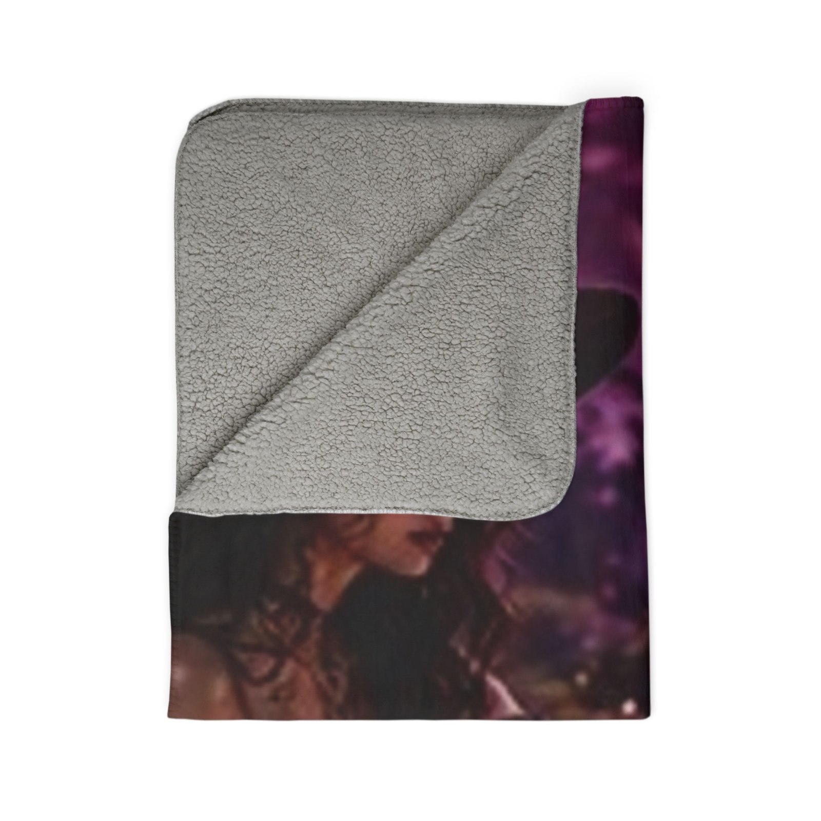 Dracula Follows Me - Witch Cauldron Moon Sherpa Blanket — Mystical Pink Magic Throw - Image 8
