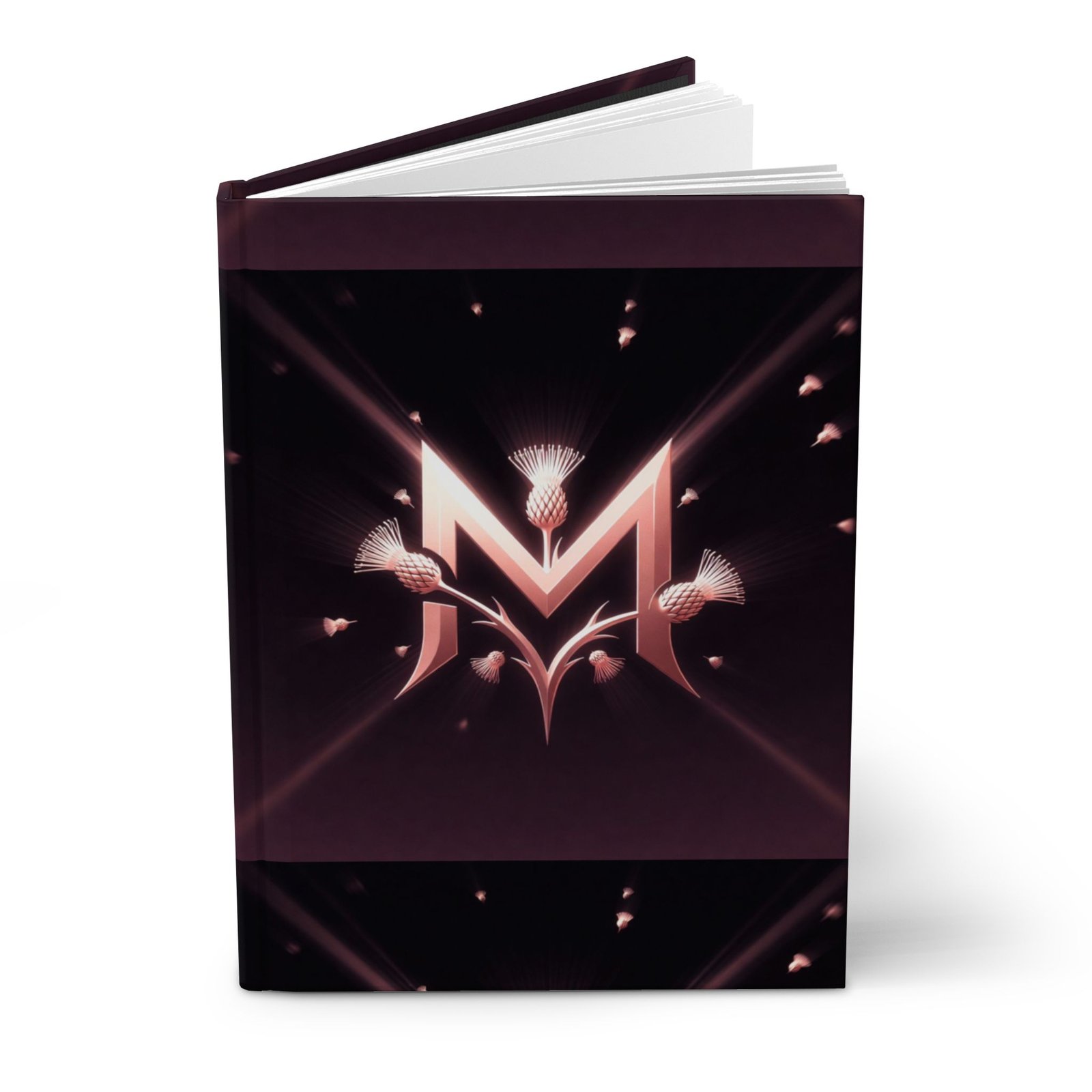 RMA Innovations Logo Hardcover Journal — Metallic Rose ‘M’ Logo Matte Notebook - Image 3