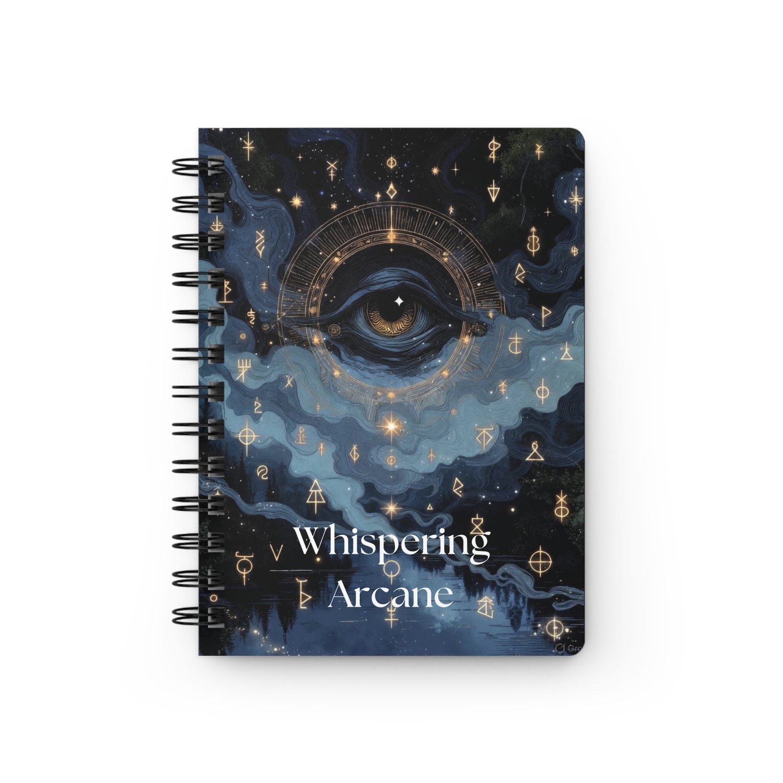 Mystic Moon Spiral Journal — "Whispering Arcane" Celestial Notebook for Witches, Tarot & Astrology - Image 2