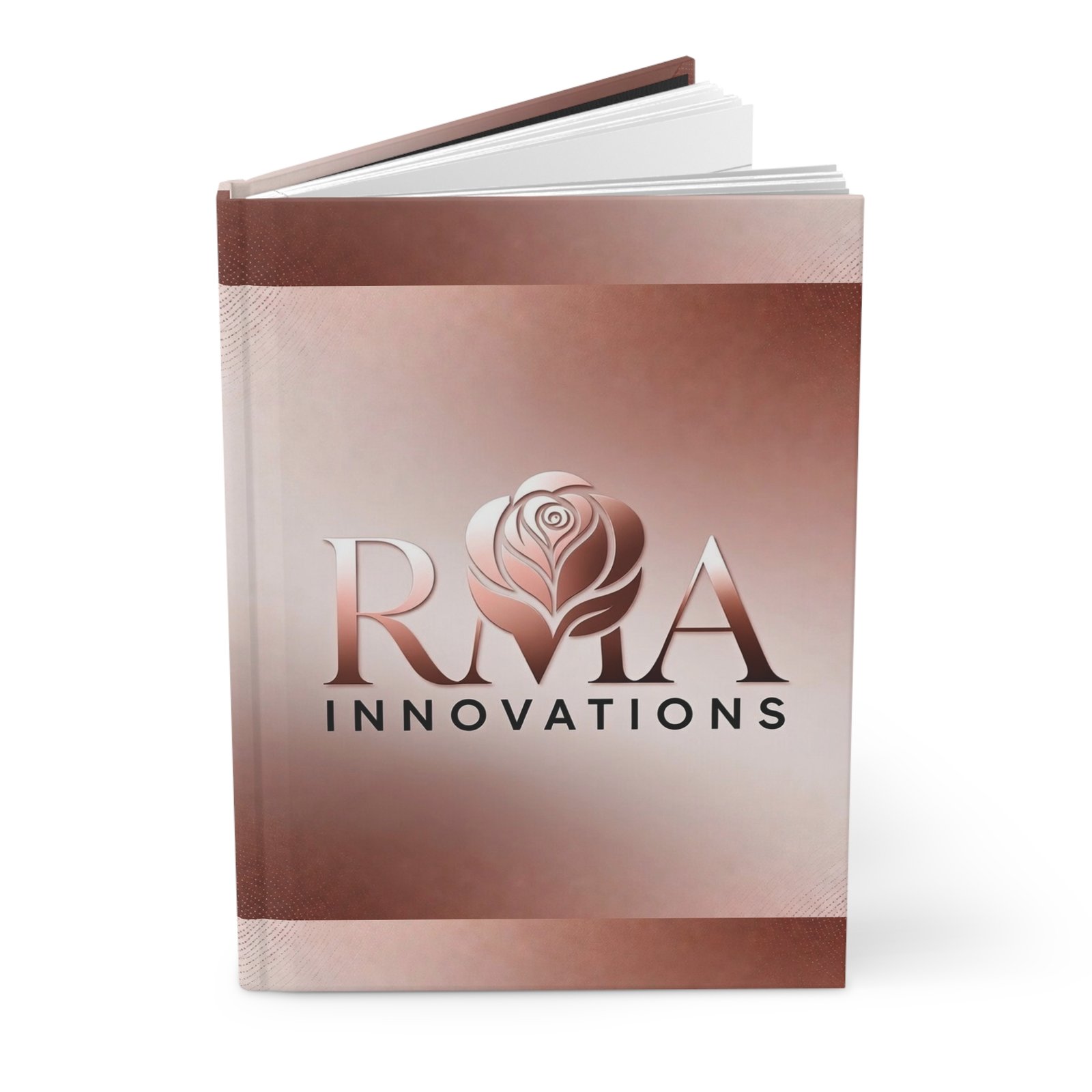 Rose Gold Logo Hardcover Journal — RMA Innovations Lined Notebook - Image 4