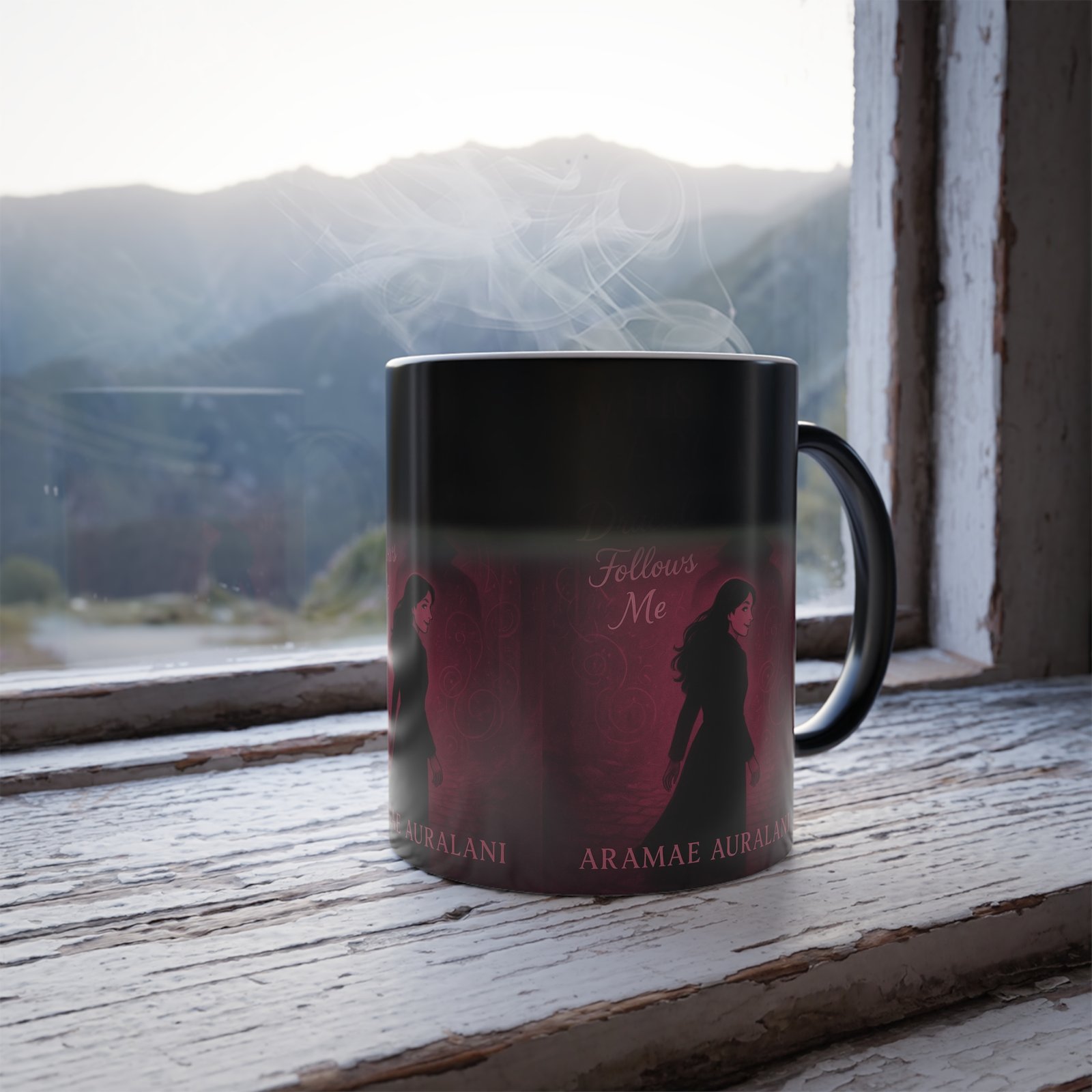 Color-Morphing Mug — "Whispering Arcane: Dracula Follows Me" Gothic Novel Design, 11 oz - Image 6