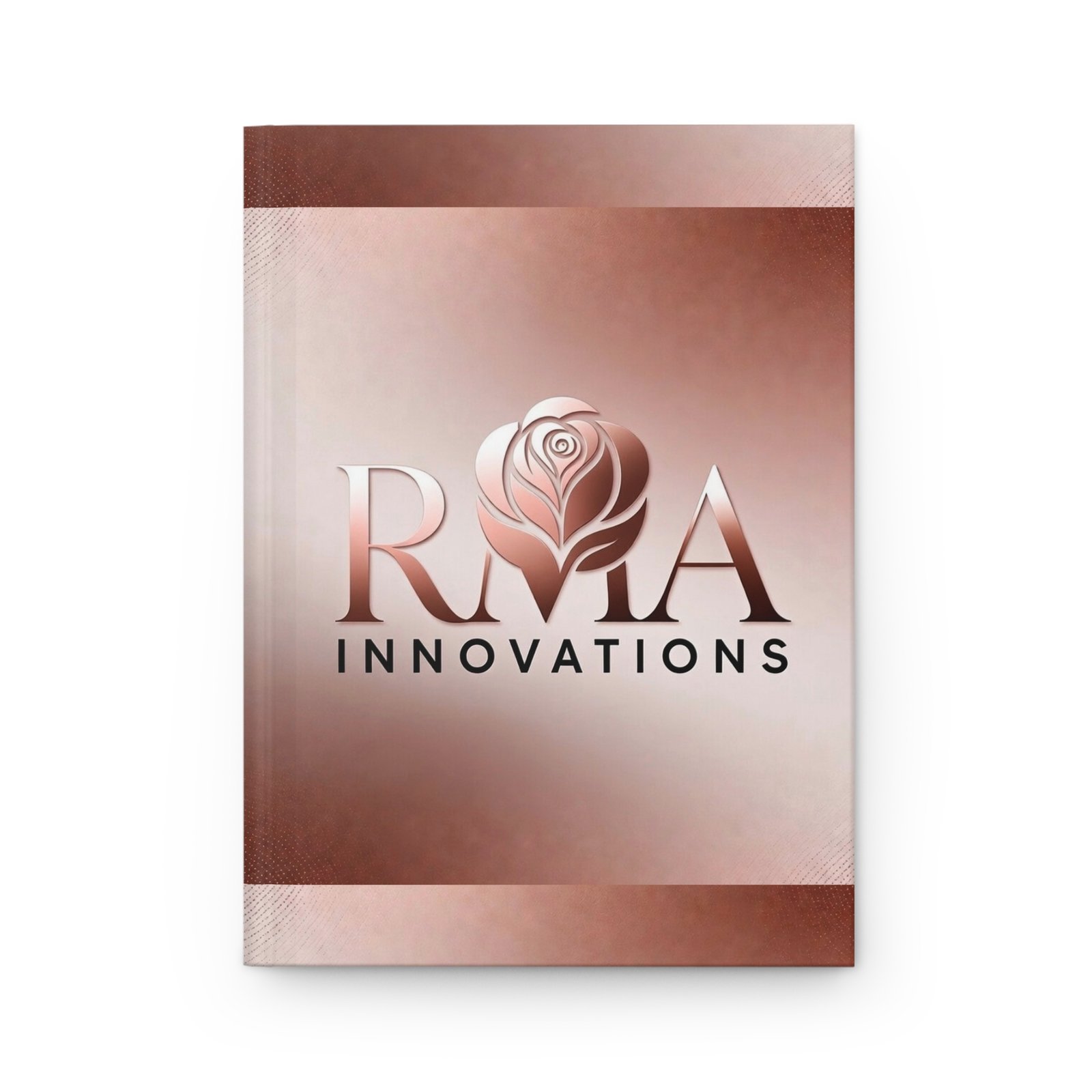 Rose Gold Logo Hardcover Journal — RMA Innovations Lined Notebook - Image 2